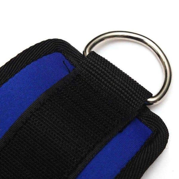 Planet Gates 1 Pair Body Building Resistance Band D-ring Ankle Straps Home Workout Exercise Ankle Cuffs Leg Power Training Gym Equipment Tool