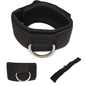 Planet Gates 1 Pair Body Building Resistance Band D-ring Ankle Straps Home Workout Exercise Ankle Cuffs Leg Power Training Gym Equipment Tool