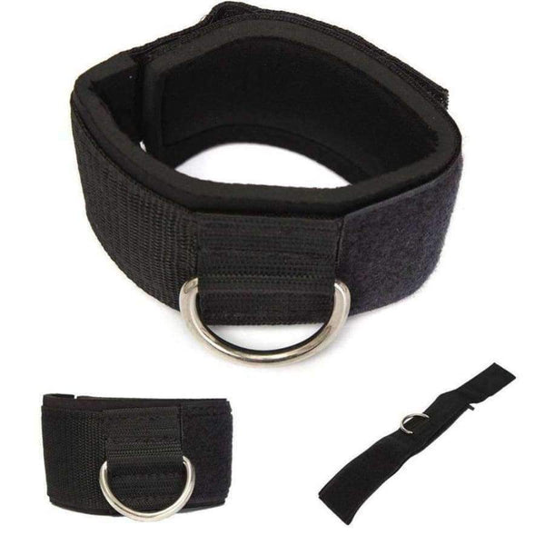 Planet Gates 1 Pair Body Building Resistance Band D-ring Ankle Straps Home Workout Exercise Ankle Cuffs Leg Power Training Gym Equipment Tool
