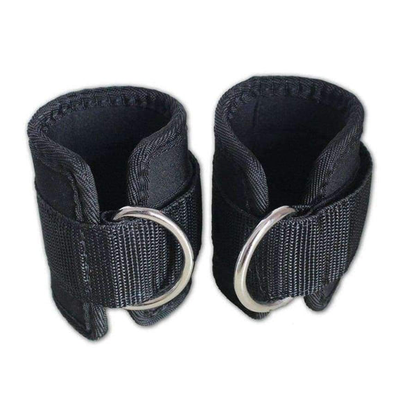 Planet Gates 1 Pair Body Building Resistance Band D-ring Ankle Straps Home Workout Exercise Ankle Cuffs Leg Power Training Gym Equipment Tool