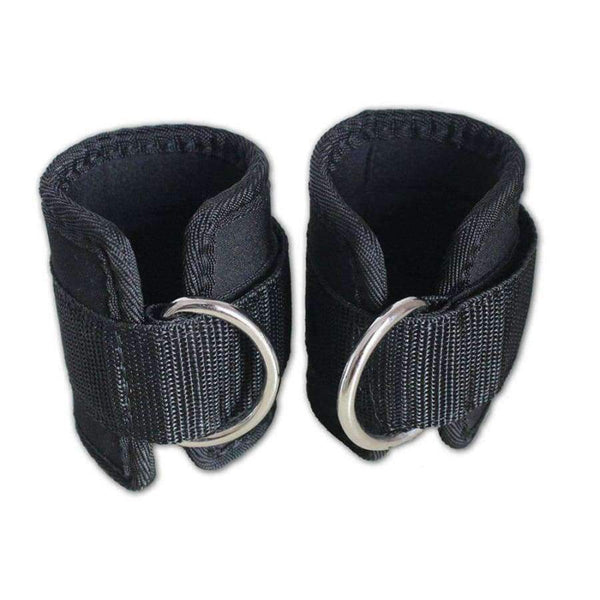 Planet Gates 1 Pair Body Building Resistance Band D-ring Ankle Straps Home Workout Exercise Ankle Cuffs Leg Power Training Gym Equipment Tool