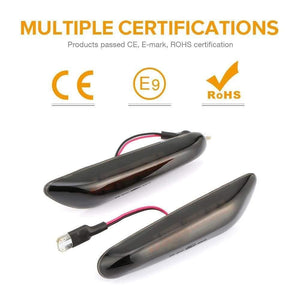 Planet Gates 1 Pair Car Turn Signal Lights LED Turn Indicator Blinker Lamp Signal Lamp Side Marker For bmw E90 E91 E92 E93 E60 E87 E82 E46