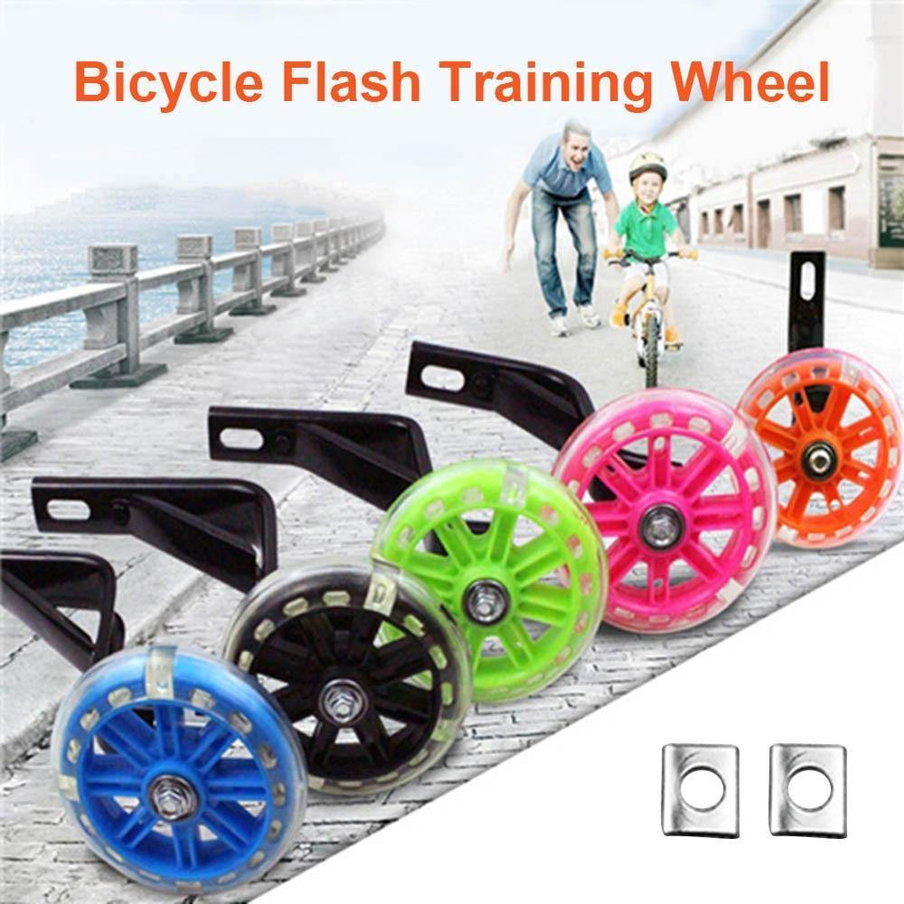 Planet Gates 1 Pair Children Kids Bicycle Bike Training Wheels Flash Stabilisers Safe For Cycling Balance YS-BUY