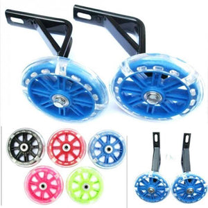 Planet Gates 1 Pair Children Kids Bicycle Bike Training Wheels Flash Stabilisers Safe For Cycling Balance YS-BUY