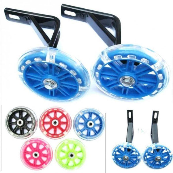 Planet Gates 1 Pair Children Kids Bicycle Bike Training Wheels Flash Stabilisers Safe For Cycling Balance YS-BUY