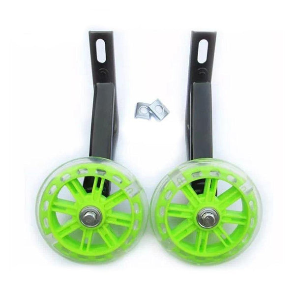 Planet Gates 1 Pair Children Kids Bicycle Bike Training Wheels Flash Stabilisers Safe For Cycling Balance YS-BUY