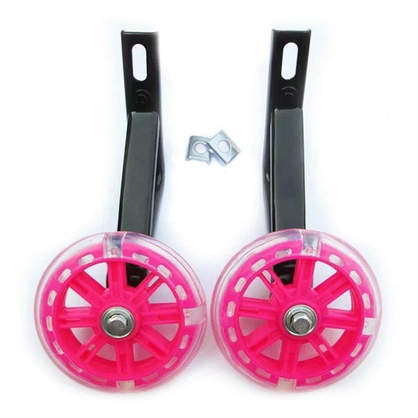 Planet Gates 1 Pair Children Kids Bicycle Bike Training Wheels Flash Stabilisers Safe For Cycling Balance YS-BUY