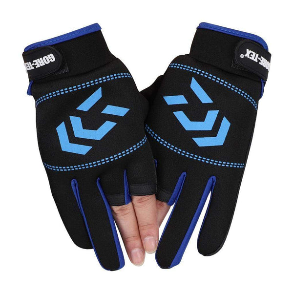 Planet Gates 1 Pair Fishing Gloves Men Women Outdoor Fishing Anti-slip 3 Cut Finger Sports Fish Equipment Angling SBR Gloves