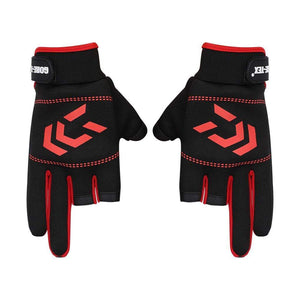 Planet Gates 1 Pair Fishing Gloves Men Women Outdoor Fishing Anti-slip 3 Cut Finger Sports Fish Equipment Angling SBR Gloves
