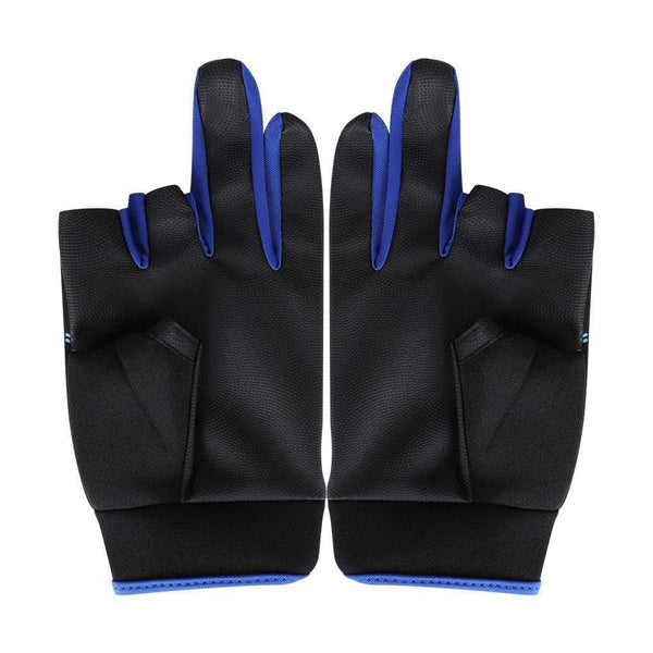 Planet Gates 1 Pair Fishing Gloves Men Women Outdoor Fishing Anti-slip 3 Cut Finger Sports Fish Equipment Angling SBR Gloves