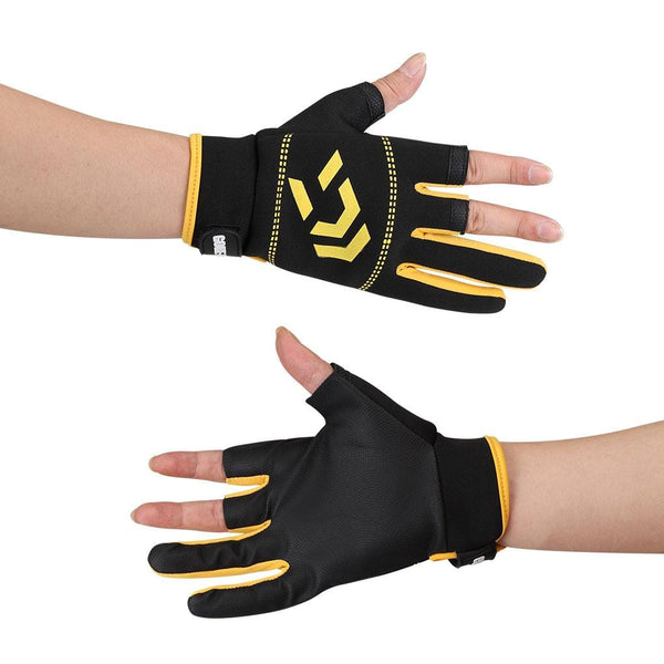 Planet Gates 1 Pair Fishing Gloves Men Women Outdoor Fishing Anti-slip 3 Cut Finger Sports Fish Equipment Angling SBR Gloves