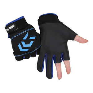 Planet Gates 1 Pair Fishing Gloves Men Women Outdoor Fishing Anti-slip 3 Cut Finger Sports Fish Equipment Angling SBR Gloves