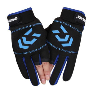 Planet Gates 1 Pair Fishing Gloves Men Women Outdoor Fishing Anti-slip 3 Cut Finger Sports Fish Equipment Angling SBR Gloves
