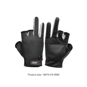 Planet Gates 1 Pair Fishing Gloves Outdoor Sports Mittens Outdoor 3 Fingers Cut Waterproof Anti-Slip Sports Fish Equipment guantes de pesca