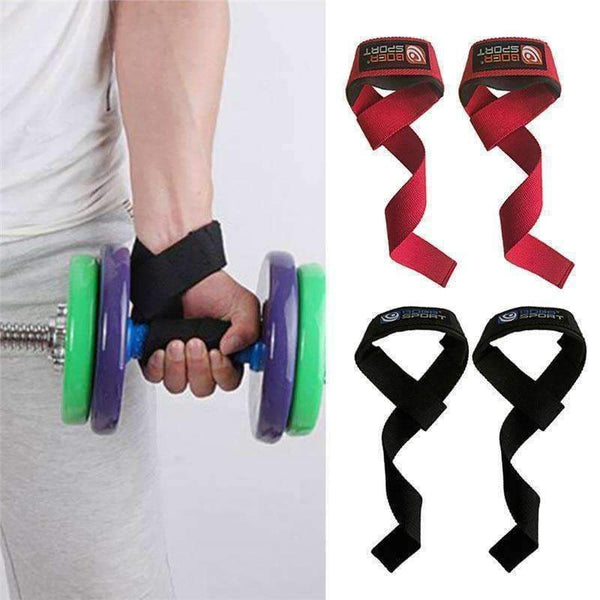 Planet Gates 1 Pair Fitness Body Building Weight Lifting Belt Grip Straps Fitness Weight Belt Sport Gym Dumbbell Powerlifting Crossfit Grip