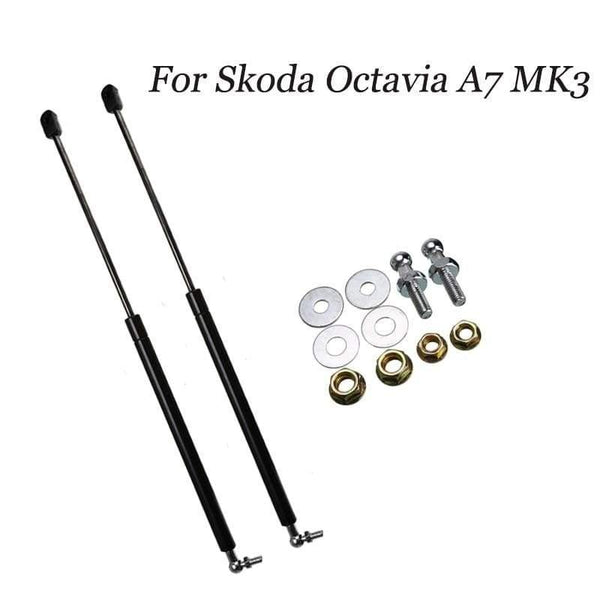 Planet Gates 1 Pair Gas Spring Damper Lift Supports Hood Shock Strut Bars For Skoda Octavia A7 MK3 Stainless Steel