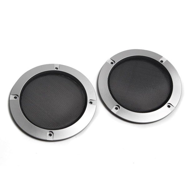 Planet Gates 1 Pair  High-grade Silver Replacement Round Speaker Protective Mesh Net Cover Speaker Grille 2/3/4 inch Speaker Accessories