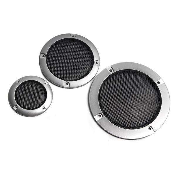 Planet Gates 1 Pair  High-grade Silver Replacement Round Speaker Protective Mesh Net Cover Speaker Grille 2/3/4 inch Speaker Accessories