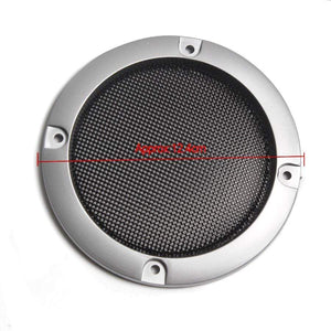 Planet Gates 1 Pair  High-grade Silver Replacement Round Speaker Protective Mesh Net Cover Speaker Grille 2/3/4 inch Speaker Accessories