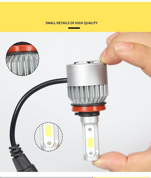 Planet Gates 1 Pair Led Headlight H7 LED H3 H11 H27 HB3 HB4 9006 LED 72W 8000LM Car Headlight H4 Led Bulbs H13 9007 Car Light Car Accessories