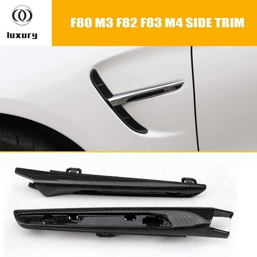 1 Pair M3 M4 Carbon Fiber Side Fender Cover Trim for BMW F80 M3 F82 M4 Coupe F83 M4 Convertible 2012 - 2017