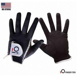 Planet Gates 1 Pair Men's Golf Gloves Rain Hot Wet Grip Left and Right Hand Pr Comfortable Fit Small Medium Large ML XL Gloves