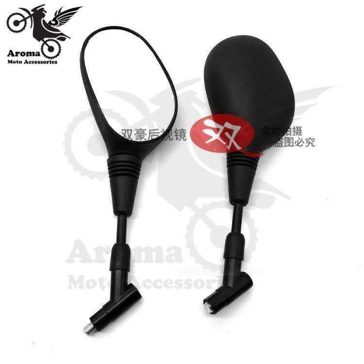 Planet Gates 1 pair moto rear view mirror universal 10mm 8mm motocross parts motorbike size mirrors for suzuki honda yamaha motorcycle mirror