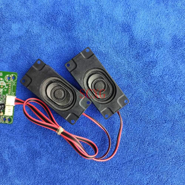 Planet Gates 1 Pair of 8 ohm 5 watt universal Small speaker 4-Pin connector cable horn audio amplifiers for LCD LED controller driver board