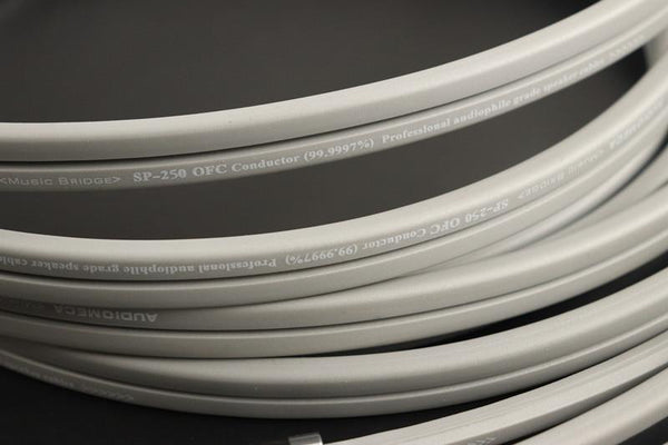 Planet Gates 1 pair of high quality speaker cable 5N OFC conductor pure copper Rhodium Plated Banana Plug