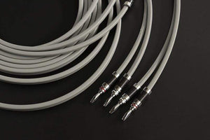 Planet Gates 1 pair of high quality speaker cable 5N OFC conductor pure copper Rhodium Plated Banana Plug