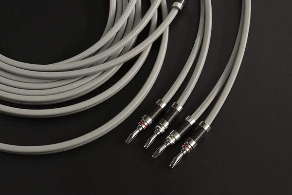 Planet Gates 1 pair of high quality speaker cable 5N OFC conductor pure copper Rhodium Plated Banana Plug