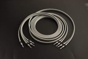 Planet Gates 1 pair of high quality speaker cable 5N OFC conductor pure copper Rhodium Plated Banana Plug
