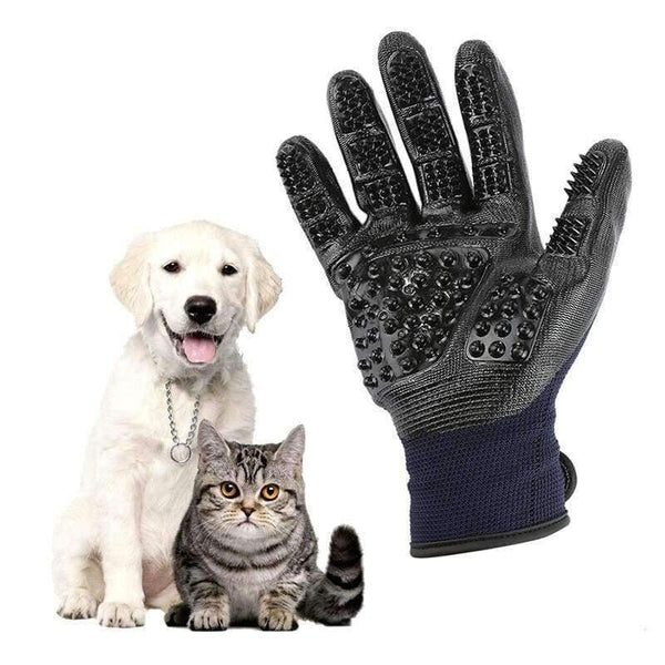 Planet Gates 1 Pair Pet Grooming Gloves Dog Cat Hair Cleaning Brush Rubber Enhanced Deshedding Massage Pet Gloves For Cat Dog Animals