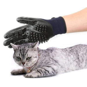 Planet Gates 1 Pair Pet Grooming Gloves Dog Cat Hair Cleaning Brush Rubber Enhanced Deshedding Massage Pet Gloves For Cat Dog Animals