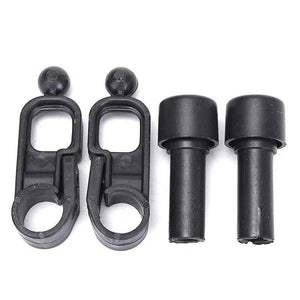 Planet Gates 1 Pair PP Motorcycle Wind Deflector Handguard Hand Guard Protector Shield Black