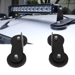 Planet Gates 1 Pair Strong Magnetic Mount Bracket Holder Base Roof LED Light Bar For Car SUV