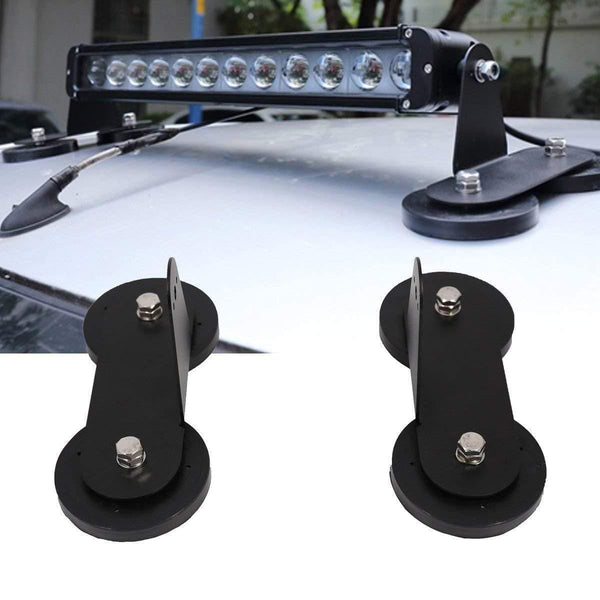 Planet Gates 1 Pair Strong Magnetic Mount Bracket Holder Base Roof LED Light Bar For Car SUV