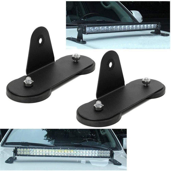 Planet Gates 1 Pair Strong Magnetic Mount Bracket Holder Base Roof LED Light Bar For Car SUV