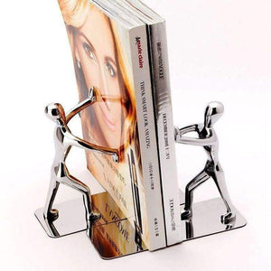 Planet Gates 1 Pair Strong Metal Bookend Books Stationery Read Portable Holder Bookshelf Bookstand Student Desk Accessories Organizer NB010