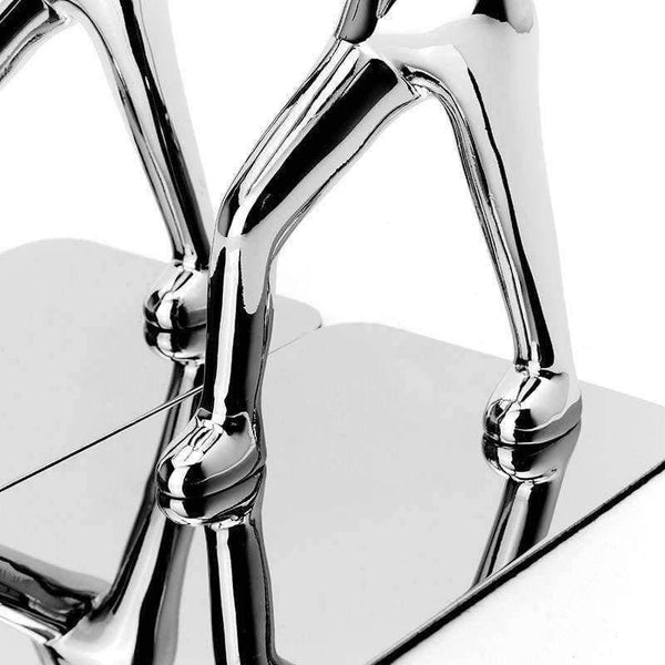 Planet Gates 1 Pair Strong Metal Bookend Books Stationery Read Portable Holder Bookshelf Bookstand Student Desk Accessories Organizer NB010