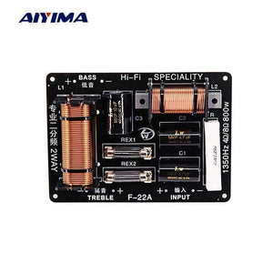 Planet Gates 1 PC 2 Way Audio Speaker Frequency Divider 800W Adjustable Treble Bass Crossover Speaker Professional Filter