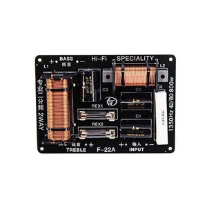 Planet Gates 1 PC 2 Way Audio Speaker Frequency Divider 800W Adjustable Treble Bass Crossover Speaker Professional Filter