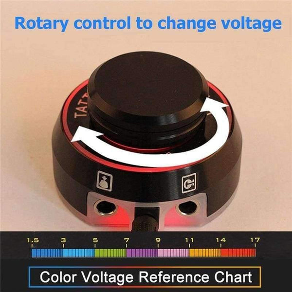 Planet Gates 1 Pc Black Coloful Tattoo Power Supply Adjust Voltage With Power Adaptor For Coil Rotary Tattoo Machine Rotary Control Switch