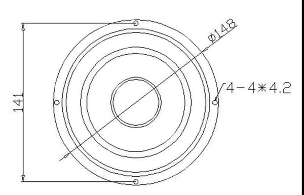 Planet Gates 1 PC Sounderlink Audio Labs 3" 25W  4" 40W 5" 50W subwoofer woofer bass raw speaker driver 4 Ohm 8Ohm  inch unit