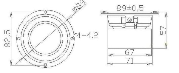 Planet Gates 1 PC Sounderlink Audio Labs 3" 25W  4" 40W 5" 50W subwoofer woofer bass raw speaker driver 4 Ohm 8Ohm  inch unit