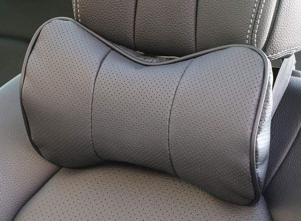Planet Gates 1 pc top layer leather car Headrest support neck/Auto seat safety pillow cowhide/ O SHI CAR pillow protection cervical spine