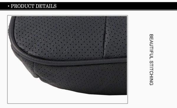 Planet Gates 1 pc top layer leather car Headrest support neck/Auto seat safety pillow cowhide/ O SHI CAR pillow protection cervical spine