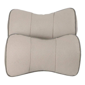 Planet Gates 1 pc top layer leather car Headrest support neck/Auto seat safety pillow cowhide/ O SHI CAR pillow protection cervical spine