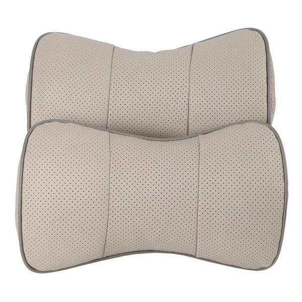 Planet Gates 1 pc top layer leather car Headrest support neck/Auto seat safety pillow cowhide/ O SHI CAR pillow protection cervical spine