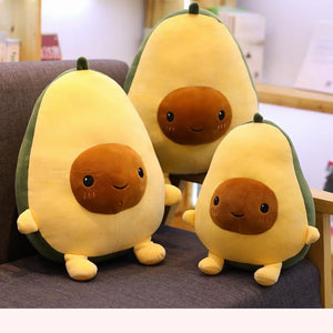 1 Pcs 30-60CM Cute Avocado Stuffed Plush Toy Soft Baby Doll Cartoon Fruit Pillow Sofa Cushion Kids Girls Christmas Birthday Gift